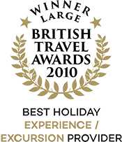 British Travel Awards 2010 Winner Best Holiday Experience/Excursion Provider