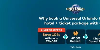 Get 10% Off Universal Orlando Hotel Packages with Code TENOFF