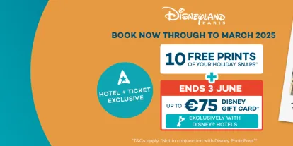 Receive a free €75 Disney gift card + 10 free prints with your DLP package