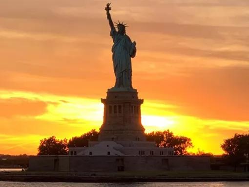 New York Statue of Liberty at Sunset Cruise