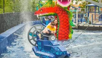 Mother and son on Hydra’s Challenge at LEGOLAND Windsor