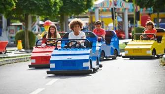 Kids enjoying LEGO driving school at LEGOLAND Windsor