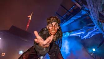 Scare character at SeaWorld Howl-O-Scream