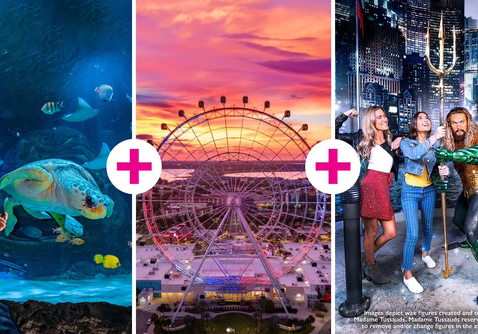 Icon Park Big Three Combo PROMO Ticket The Orlando Eye, Madame