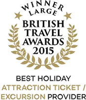 British Travel Awards 2015 Winner Best Holiday Attraction Ticket/Excursion Provider