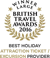 British Travel Awards 2016 Winner Best Holiday Attraction Ticket/Excursion Provider