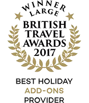 British Travel Awards 2017 Winner Best Holiday Add-ons Provider
