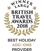 British Travel Awards 2018 Winner Best Holiday Add-ons Provider