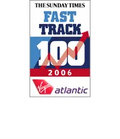Sunday Times Fasttrack 100 2006 18th fastest growing company in the UK