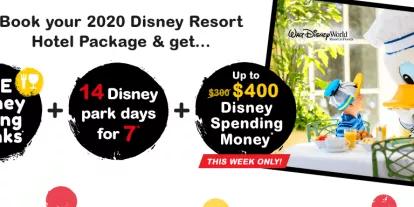 Free Disney Dining & Drinks with 2020 Walt Disney World Resort Packages