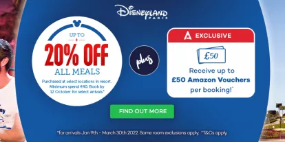 Get up to 20% off All Meals at Disneyland Paris