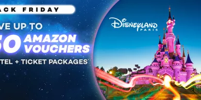 Get up to £50 Amazon Gift Card when you book one of our Disneyland Paris Packages