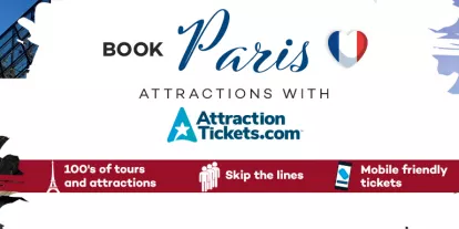 Choose from our exciting range of Paris attraction tickets and save