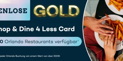 Kostenlose VIP GOLD Shop & Dine 4 Less Card