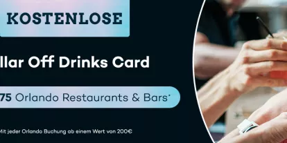 Kostenlose Dollar Off Drinks Card mit jeder Orlando Buchung Kostenlose Dollar Off Drinks Card mit jeder Orlando Buchung