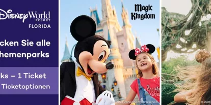 Entdecken Sie vier Walt Disney World Themenparks