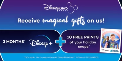 Enjoy up to 12 months of Disney+ when you purchase Disneyland Paris tickets or a Disney Hotel + Ticket Package from AttractionTickets.com