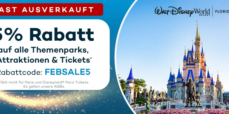 5% Rabatt auf alle unsere Tickets