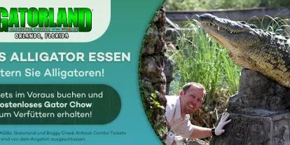 Kostenloses Gator Chow mit Gatorland Tickets Kostenloses Gator Chow mit Gatorland Tickets