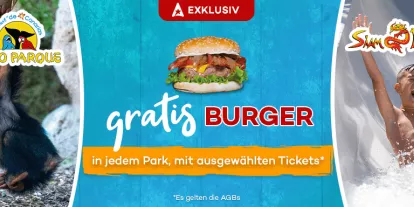 GRATIS Burger im Siam Park und Loro Parque Ein GRATIS Burger bei der Buchung ausgewählter Siam Park & Loro Parque Tickets