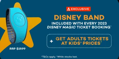 Disney Band with 2023 Disney Magic Tickets & Combos