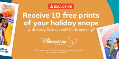 Free Disneyland Paris Holiday Prints with all Disneyland Paris Tickets purchased on AttractionTickets.com