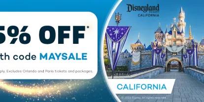 Pay Day Sale - Get 5% Off Select Tickets with Code MAYSALE