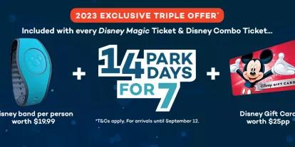 $25 Disney Spending Money included with Disney Magic Tickets and Combos