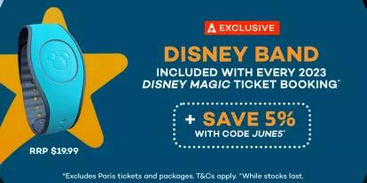 Disney ticket sale - save 5% and get a free magicband