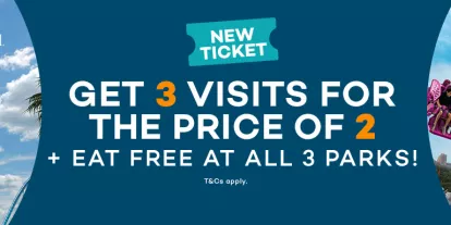 Get 3 SeaWorld Parks for the Price of 2 + Eat Free!