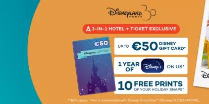 Up to €50 Disney Spending Money on us! 