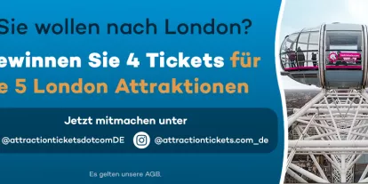 London Gewinnspiel für 4 Merlin's Magical London Passes