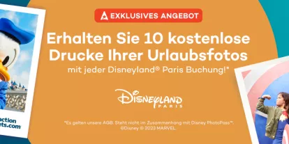 Erhalten Sie 10 kostenlose Fotodrucke mit Ihrer Disneyland Paris Buchung