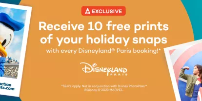 Free Disneyland Paris Holiday Prints with all Disneyland Paris Tickets purchased on AttractionTickets.com