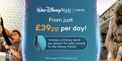 Get a free Disney MagicBand when you purchase a Disney Magic Ticket from AttractionTickets.com