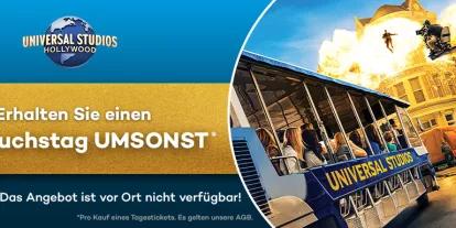 Erhalten Sie beim Kauf eines Universal Studios Hollywood Tagestickets einen 2. Besuchstag umsonst