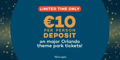 Secure Tickets with just a €10pp Deposit