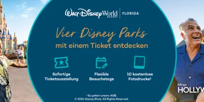 Vier Disney Orlando Parks mit einem Ticket besuchen