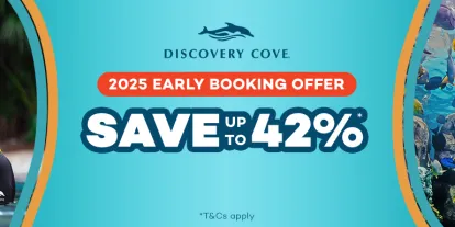 Discovery Cove 2025 Early Booking Offer