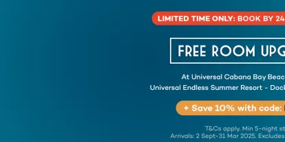 Free Room upgrade at Universal Cabana Bay Beach Resort and Universal Endless Summer Resort - Dockside Inn and Suites