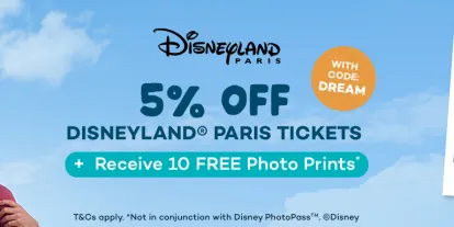 Disneyland Paris Discount Banner DLP Ticket 5% discount