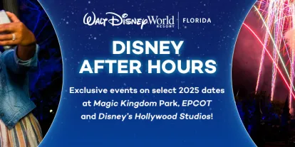 Disney After Hours 2025 A banner announcing Walt Disney World After Hours events in 2025
