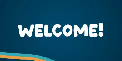 Thanks for subscribing! A dark blue banner that says Welcome!