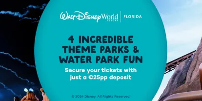 Experience 4 incredible theme parks when you purchase a walt disney world ticket