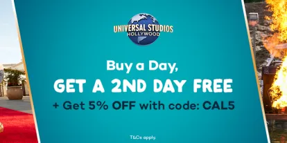 Buy a day get a 2nd day free at Universal Studios Hollywood