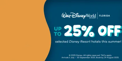 Get 25% off a Walt Disney Hotel Room for selected dates in 2025
