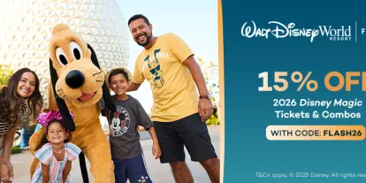 Save up to 15% on 2026 Disney Magic Tickets and Combos - use code FLASH26 at Checkout