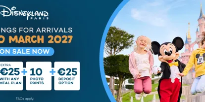  Get up to €75 Disney Spending Money when you book a Disneyland Paris Hotel with AttractionTickets.com
