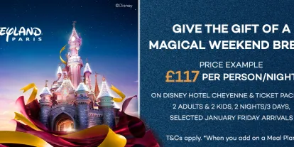 Give the gift of a magical weekend break to Disneyland® Paris!
