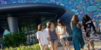 Guests outside entrance at Universal Stella Nova Resort